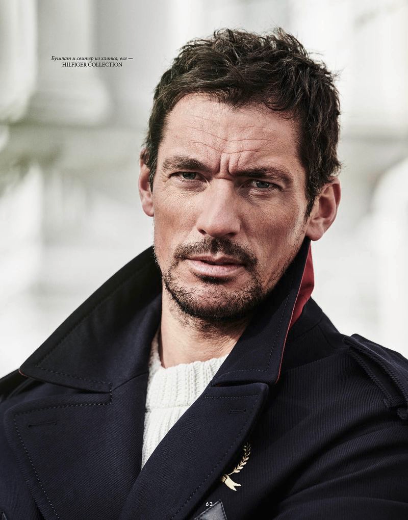 David Gandy stars in a new cover story for Elle Man Russia.