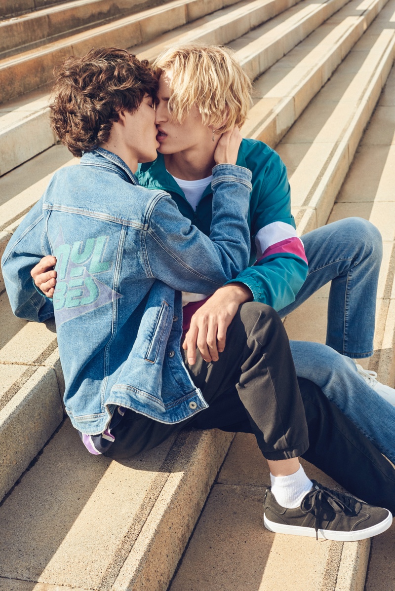 Models make out for ESPRIT's spring 2020 campaign.