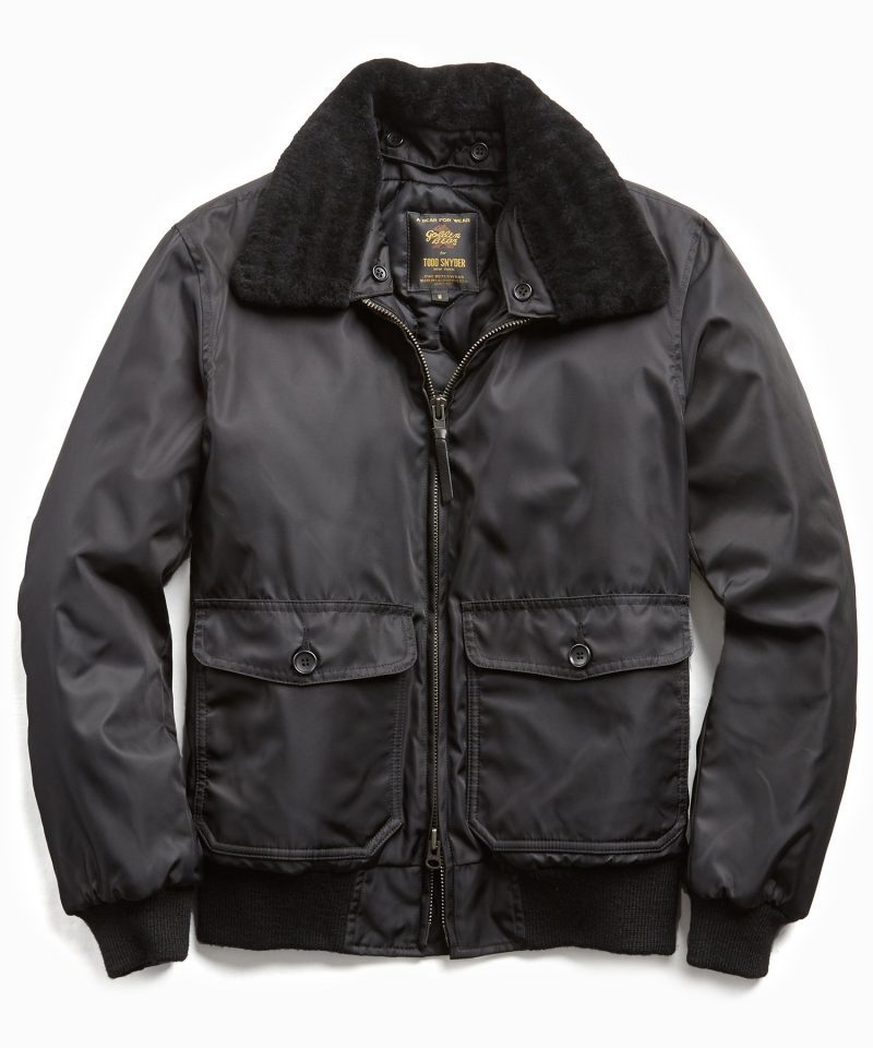 Exclusive Todd Snyder + Golden Bear Shearling Collar Bomber Jacket in ...