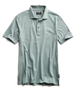 Fine Pique Polo in Green Fine Pique Polo in Green
