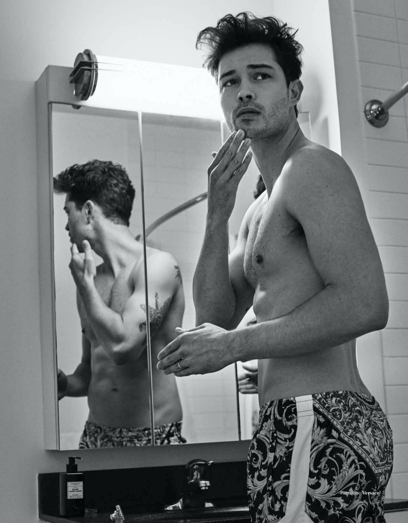 Francisco Lachowski stars in a cover story for Harper's Bazaar Man Serbia.