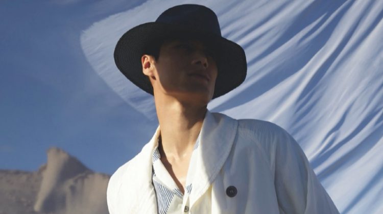 Top model Hao Yun Xiang is a chic vision for Giorgio Armani's spring-summer 2020 campaign.