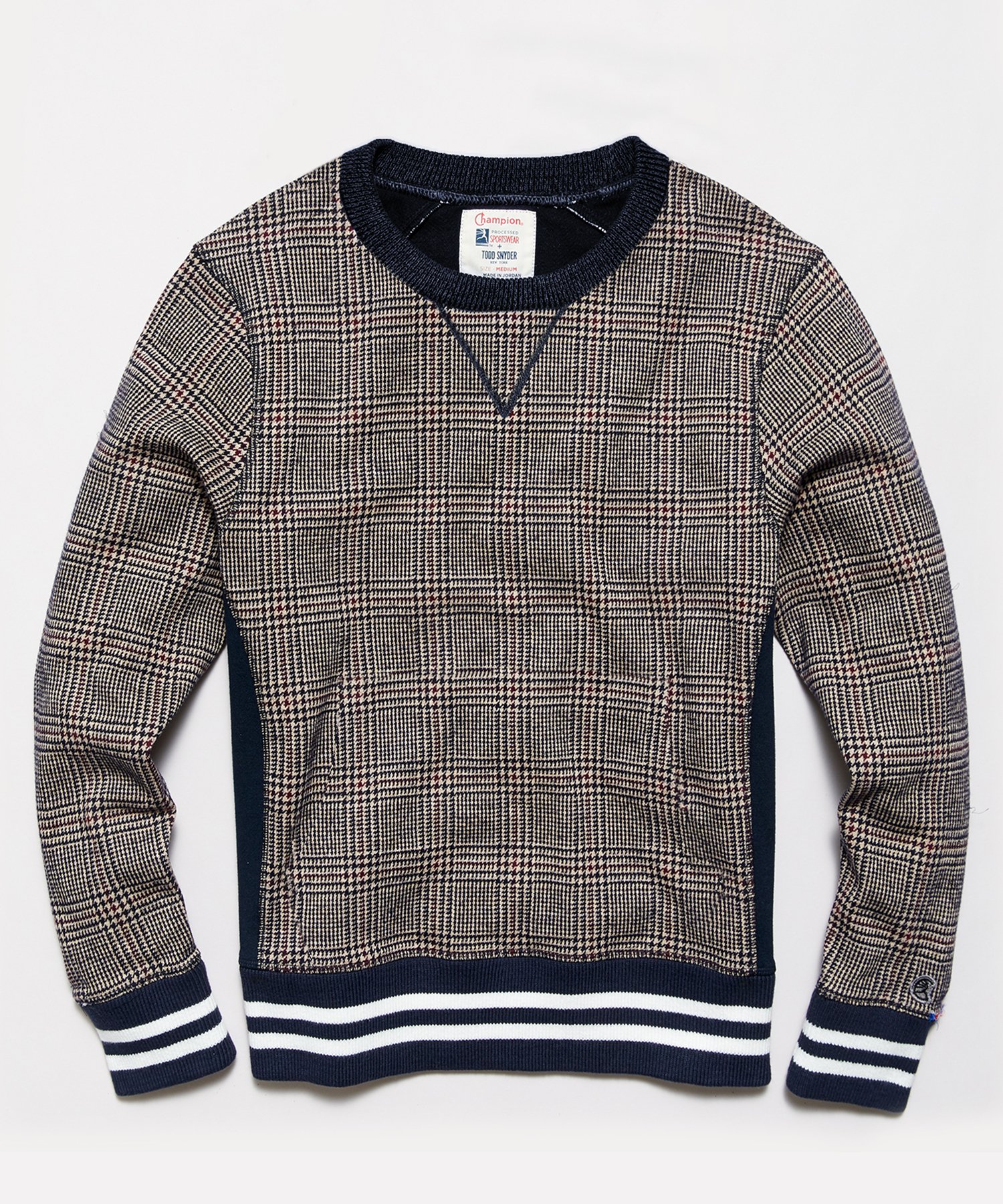 champion plaid sweatshirt