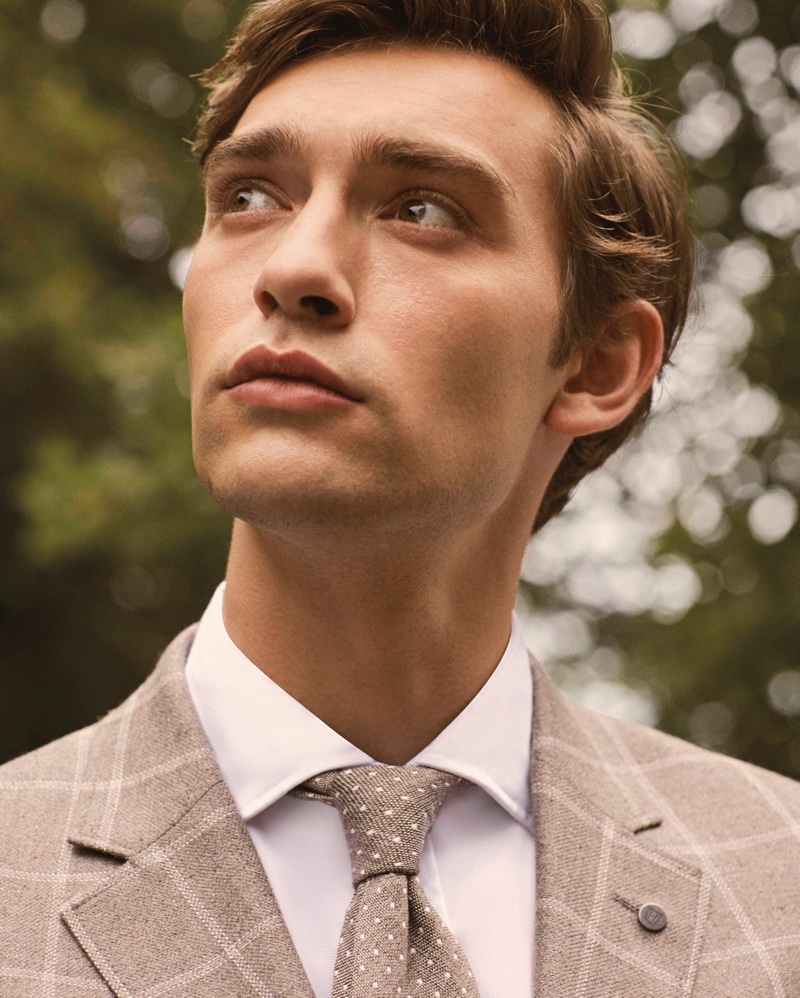 George Le Page fronts Hackett London's spring-summer 2020 campaign.