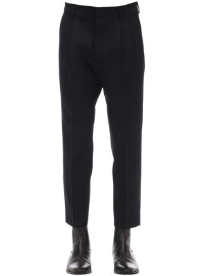 High Waist Textured Wool Pants High Waist Textured Wool Pants