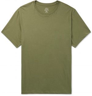 J.Crew - Essential Cotton-Jersey T-shirt - Men - Green J.Crew - Garment-Dyed Cotton-Jersey T-shirt - Men - Green