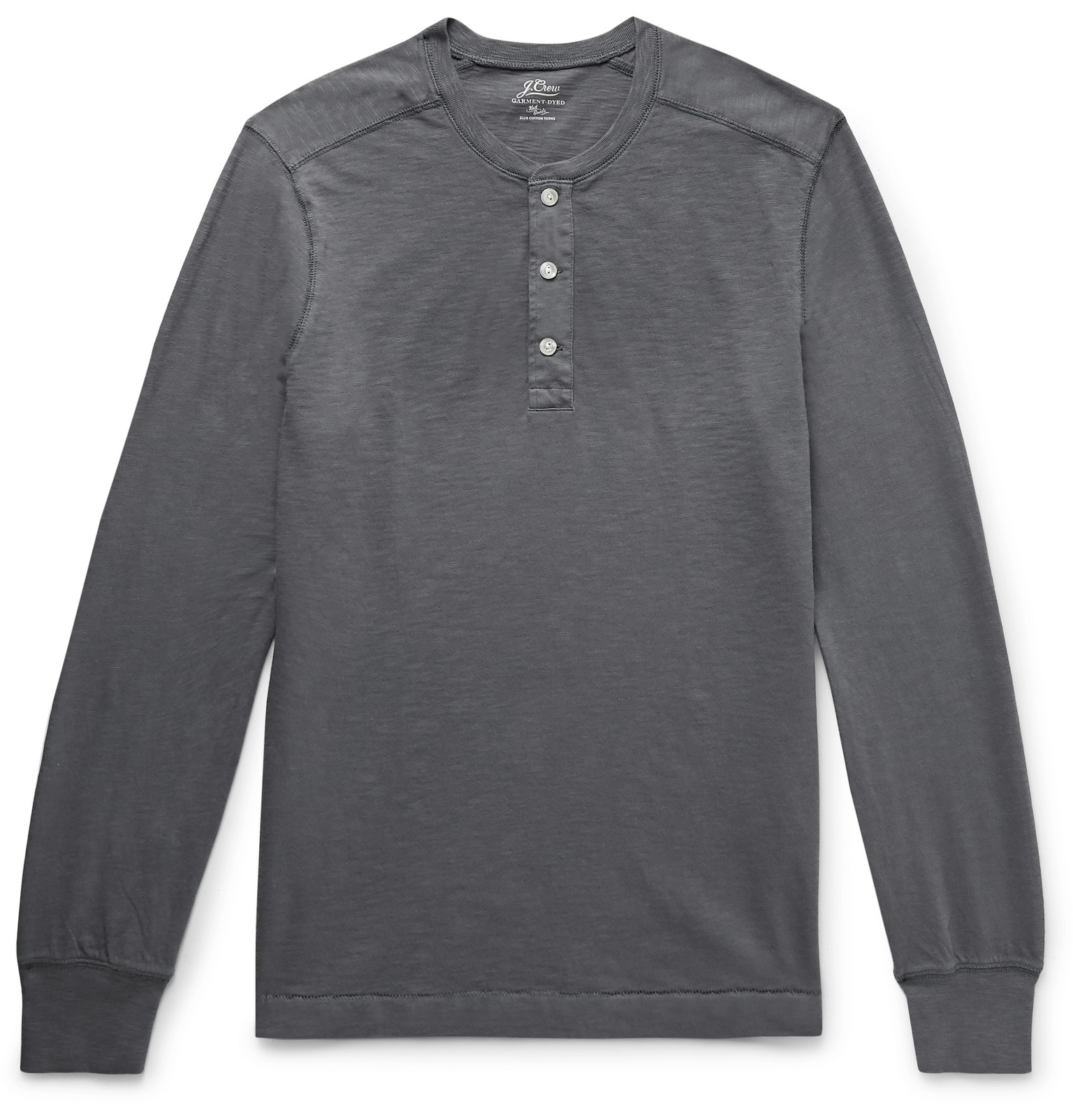 slub jersey henley shirt