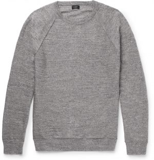 J.Crew - Mélange Cotton-Jersey Sweater - Men - Gray J.Crew - Mélange Cotton-Jersey Sweater - Men - Gray