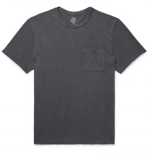 J.Crew - Slim-Fit Garment-Dyed Slub Cotton-Jersey T-Shirt - Men - Gray J.Crew - Slim-Fit Garment-Dyed Slub Cotton-Jersey T-Shirt - Men - Gray