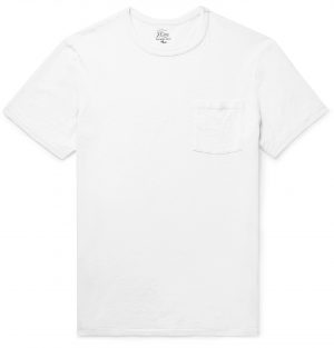 J.Crew - Slim-Fit Garment-Dyed Slub Cotton-Jersey T-Shirt - Men - White J.Crew - Slim-Fit Garment-Dyed Slub Cotton-Jersey T-Shirt - Men - White