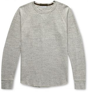 J.Crew - Slim-Fit Wallace & Barnes Garment-Dyed Textured-Cotton Sweatshirt - Men - Gray J.Crew - Slim-Fit Wallace & Barnes Garment-Dyed Textured-Cotton Sweatshirt - Men - Gray