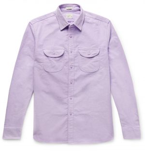 J.Crew - Stretch-Cotton Corduroy Overshirt - Men - Purple J.Crew - Stretch-Cotton Corduroy Overshirt - Men - Purple
