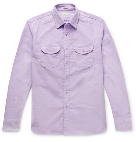 contrast corduroy overshirt