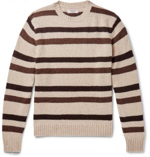 J.Crew - Striped Wool Sweater - Men - Neutrals J.Crew - Striped Wool Sweater - Men - Neutrals