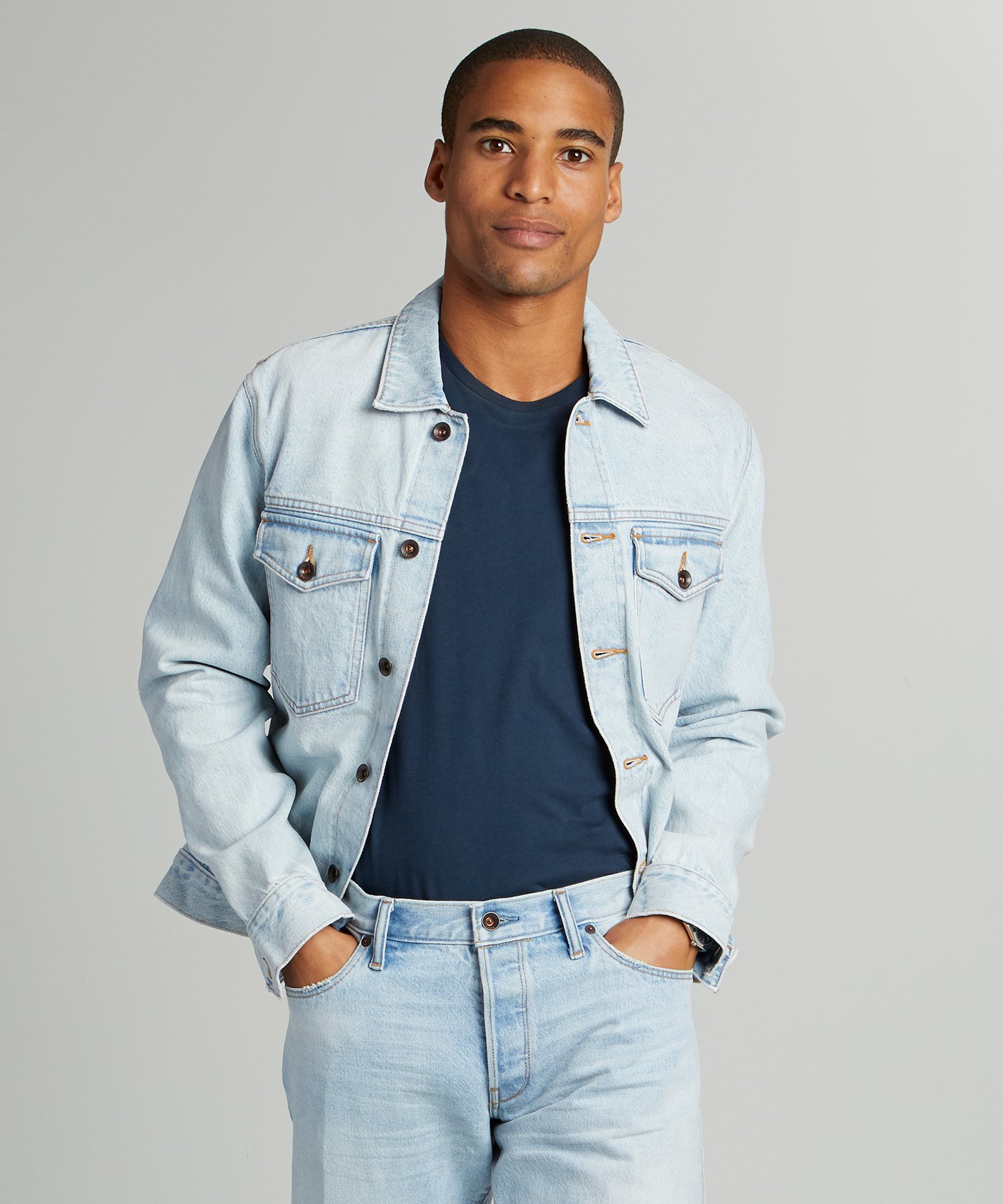 bleaching grey jeans