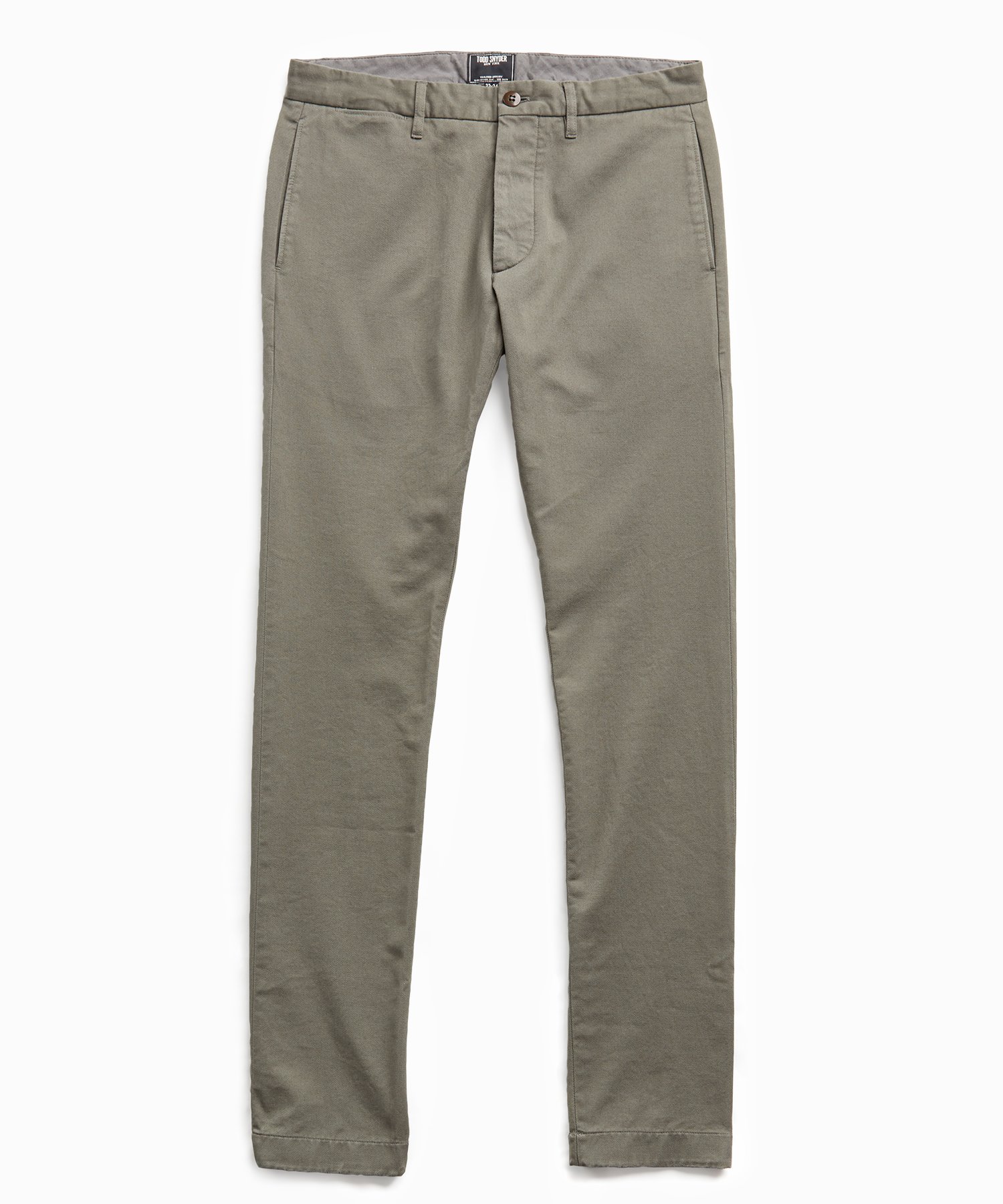 Japanese Garment Dyed Selvedge Chino in Flagstone The Fashionisto