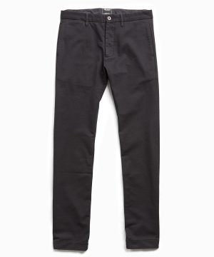 Japanese Garment Dyed Selvedge Chino in Jet Black Japanese Garment Dyed Selvedge Chino in Jet Black