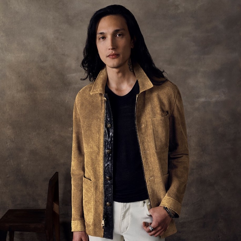 Billy Kidd photographs Joshua Smoot for John Varvatos' spring-summer 2020 campaign.