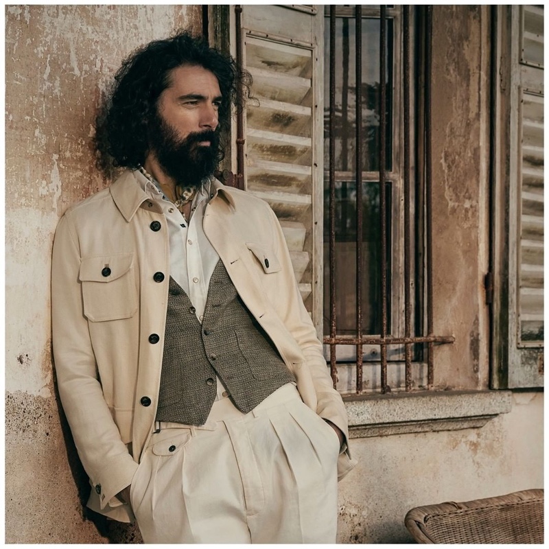 Lardini enlists Paraskevas Boubourakas as the star of its spring-summer 2020 campaign.