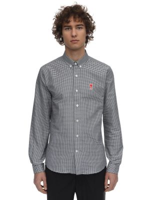 Logo Patch Cotton Vichy Oxford Shirt Logo Patch Cotton Vichy Oxford Shirt