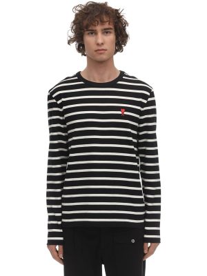 Logo Patch Striped Cotton Jersey T-shirt Logo Patch Striped Cotton Jersey T-shirt