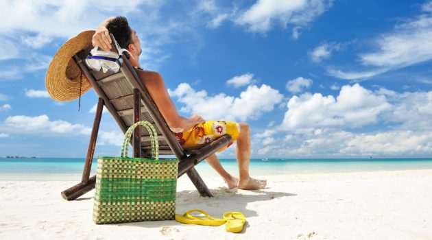 6 Fashionable Travel Essentials to Take with You on a Romantic Getaway Man Hat Sandals Beach