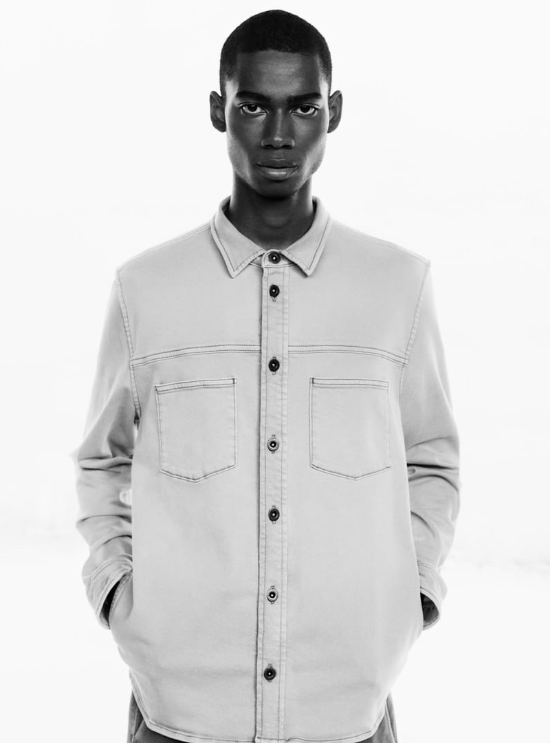 Front and center, Keiron Caynes stars in Marc O'Polo's  spring-summer 2020 campaign.