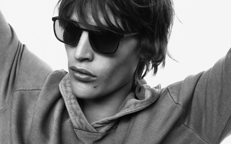 Cool in shades, Parker van Noord fronts Marc O'Polo's spring-summer 2020 campaign.