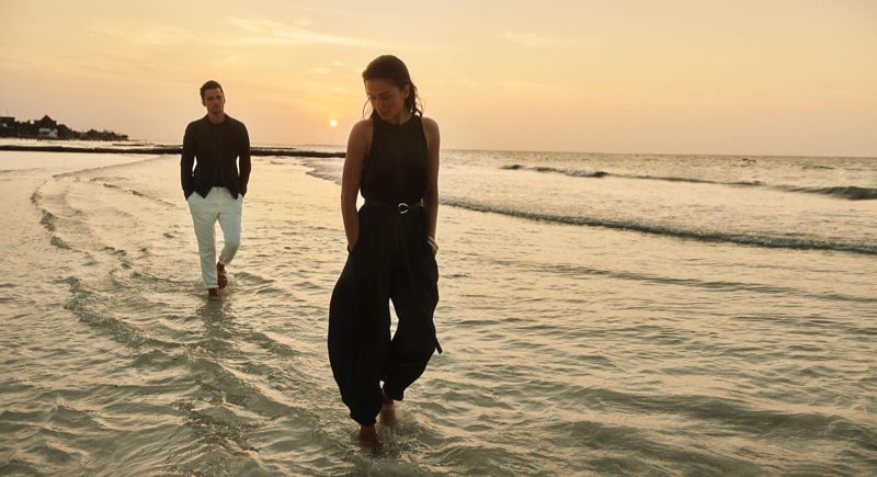 Lachlan Bailey photographs Simon Nessman and Andreea Diaconu for Massimo Dutti's spring-summer 2020 campaign.