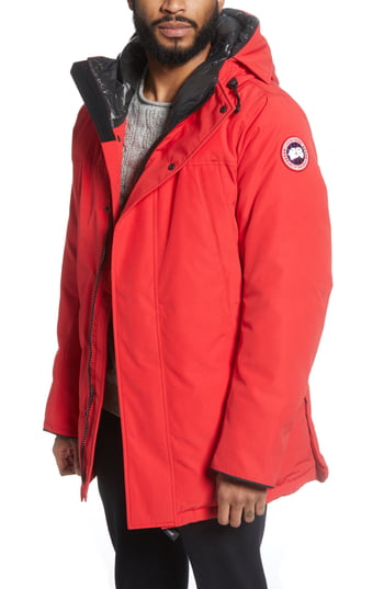 mens canada goose down red