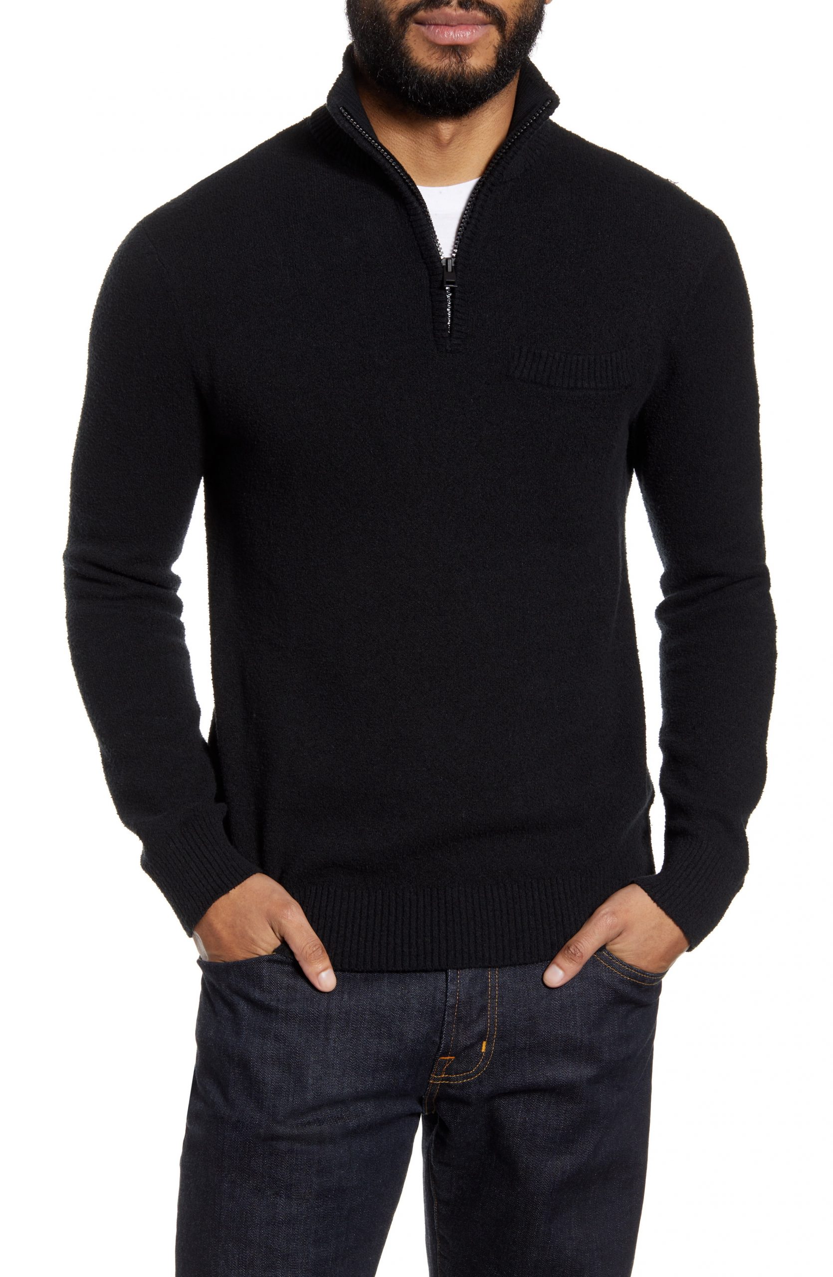 Club Monaco - Garment-Dyed Colour-Block Wool Sweater - Men - Yellow ...