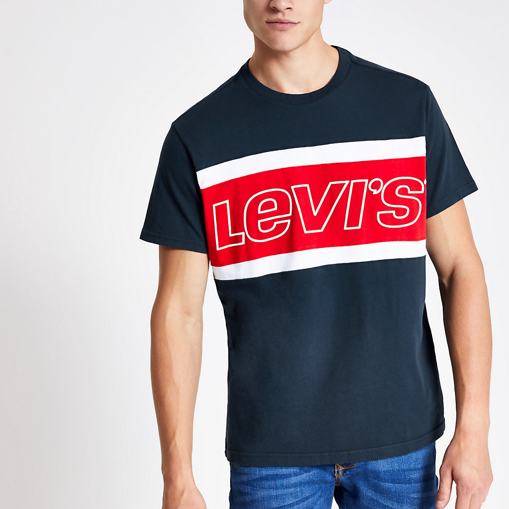 levis t shirt navy