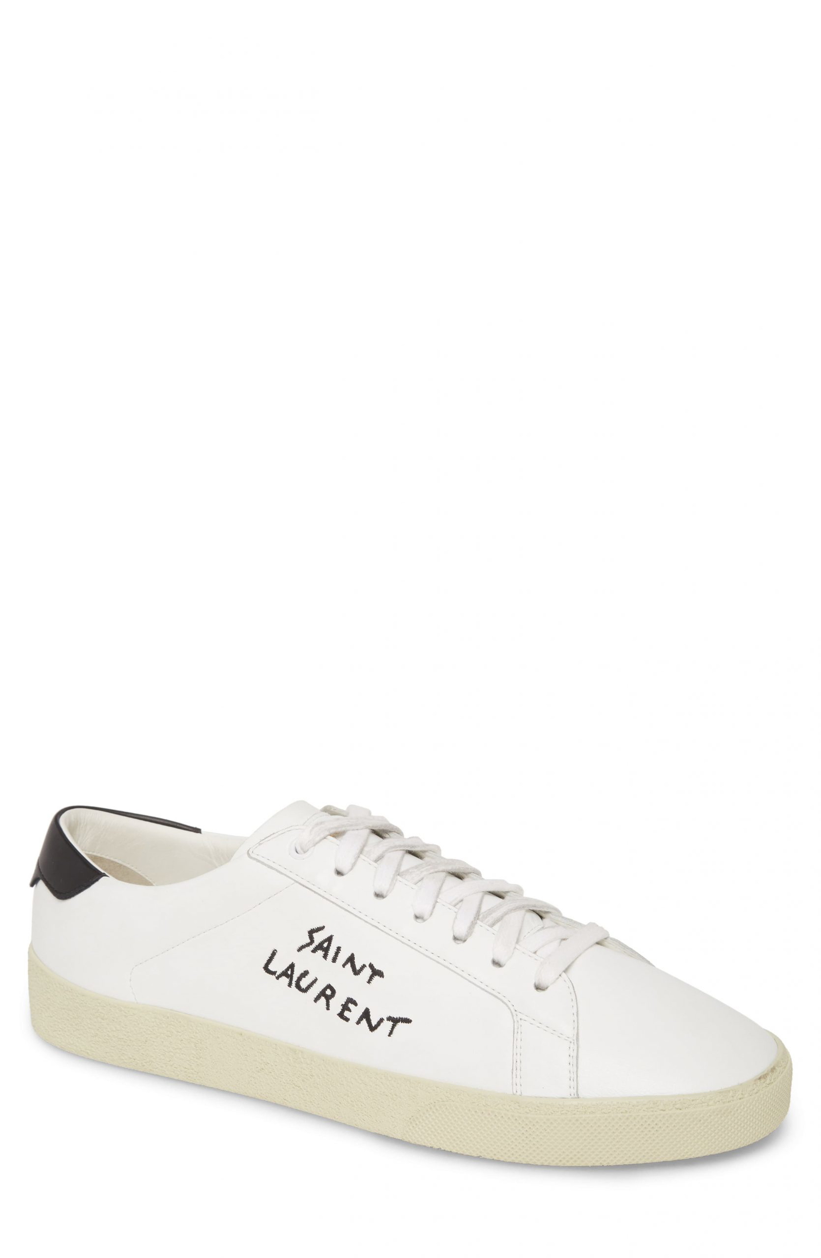 saint laurent mens white sneakers