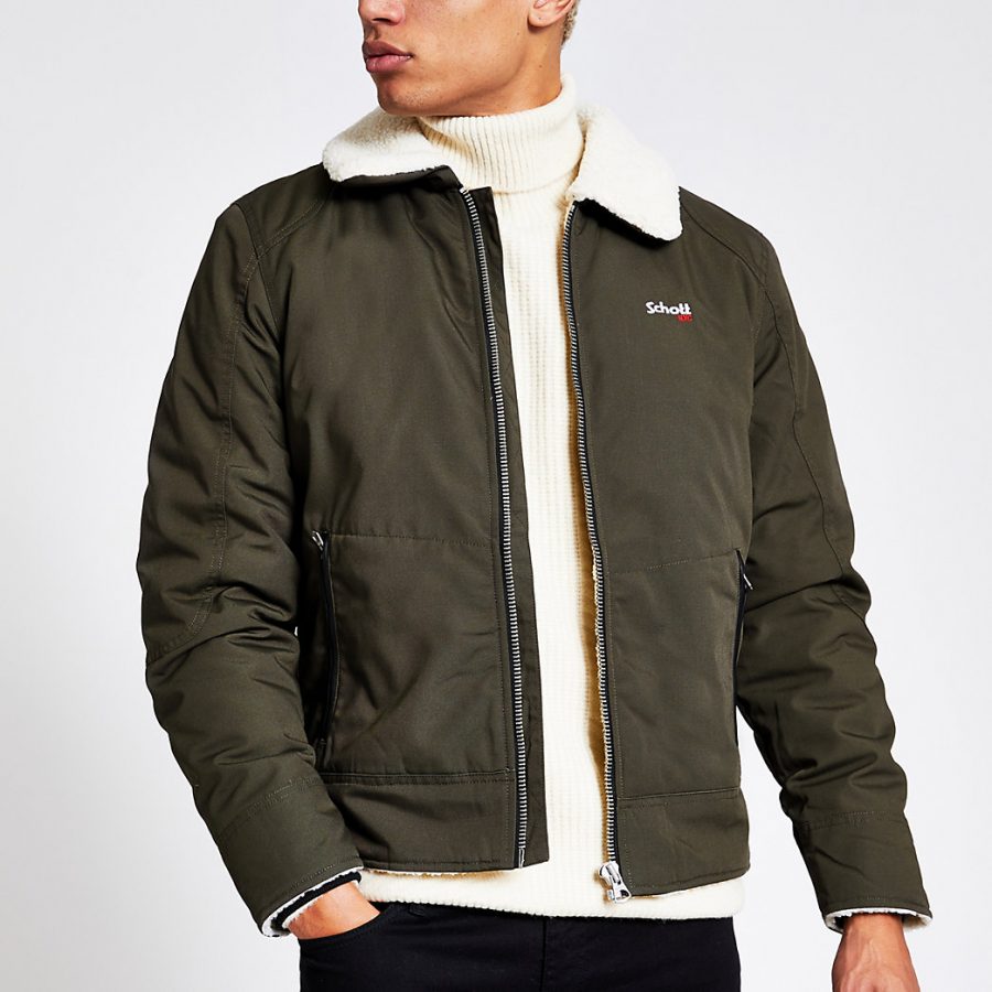 borg collar jacket