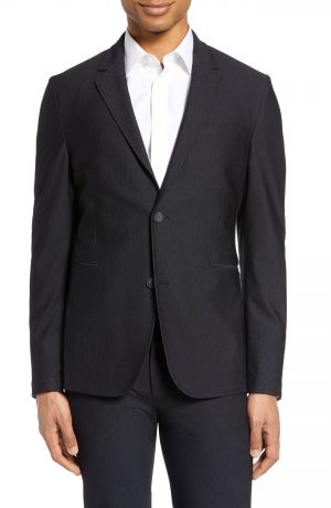 Men's Vince Camuto Slim Fit Performance Mesh Sport Coat, Size X-Large - Black Men's Vince Camuto Stretch Performance Sport Coat, Size X-Large - Black