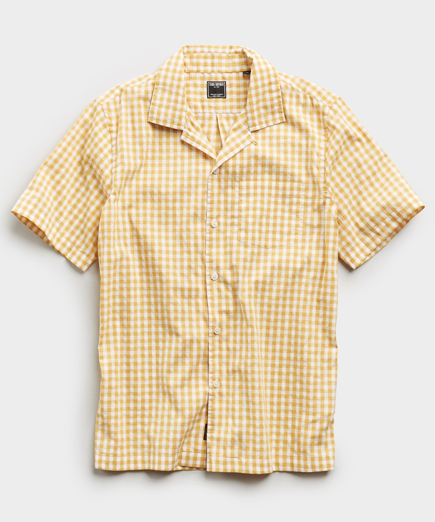 gingham short sleeve