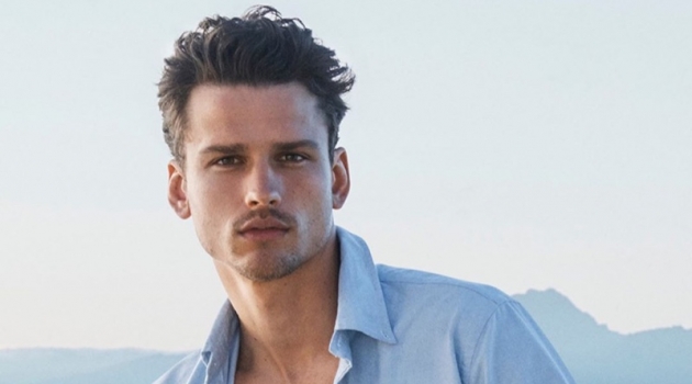 Simon Nessman Fronts POLO Deep Blue Fragrance Campaign Simon Nessman stars in the POLO Ralph Lauren Deep Blue fragrance campaign.