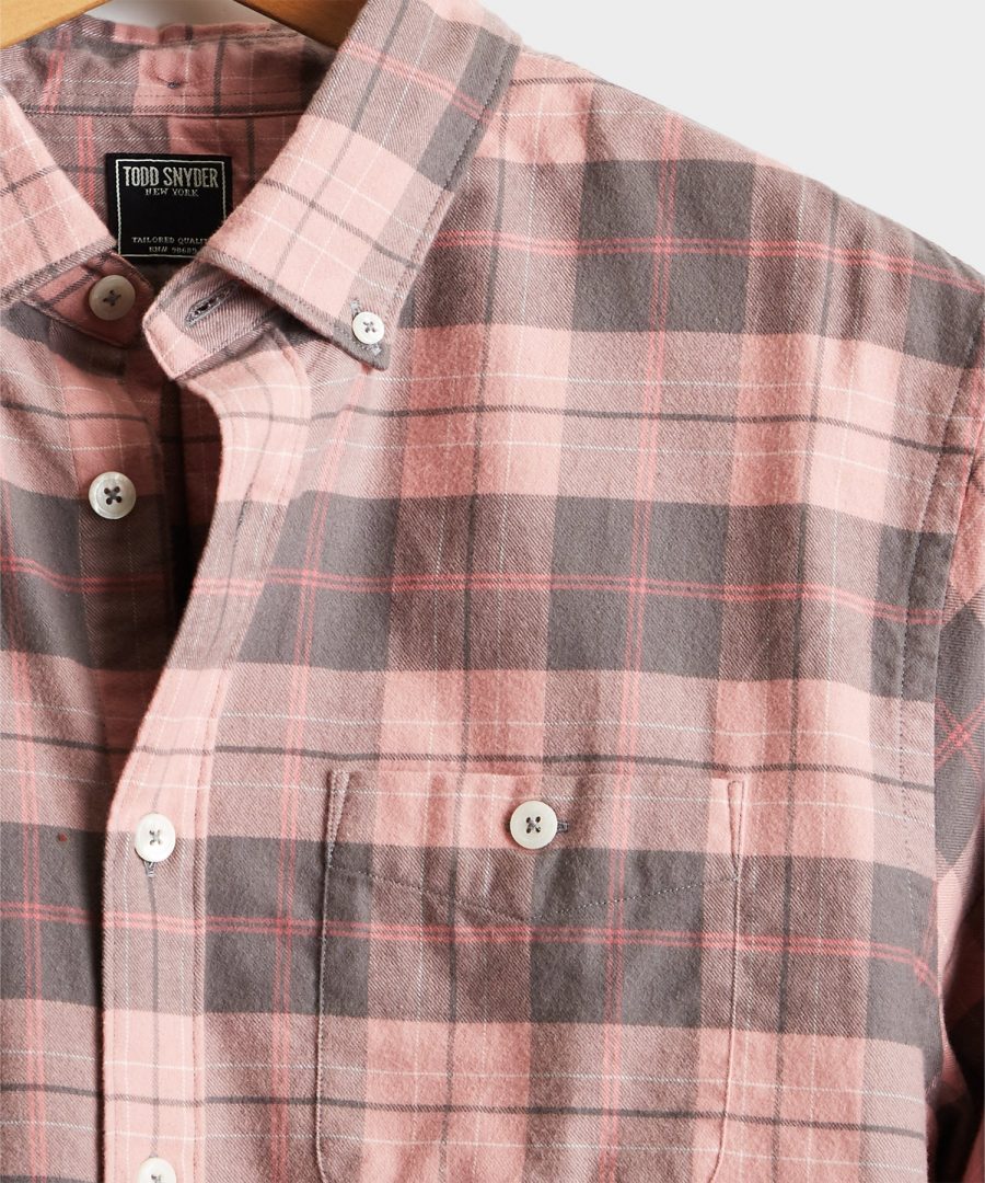 Pink Plaid Flannel Shirt | The Fashionisto