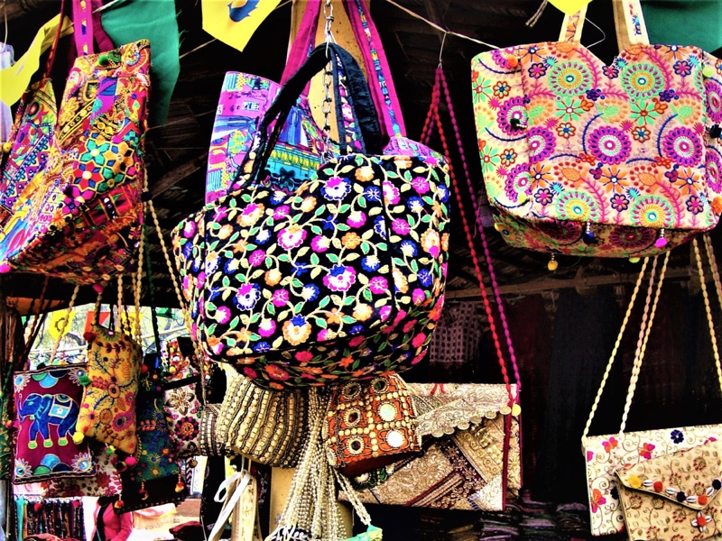 Printed Handbags Folk Market
