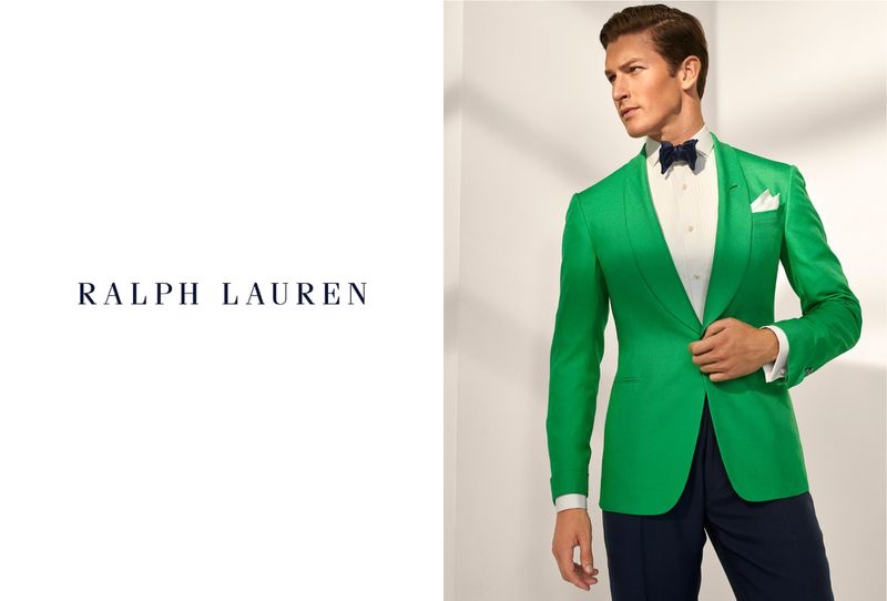 Ralph Lauren Collection Purple Label 2012 Runway Green Long Maxi