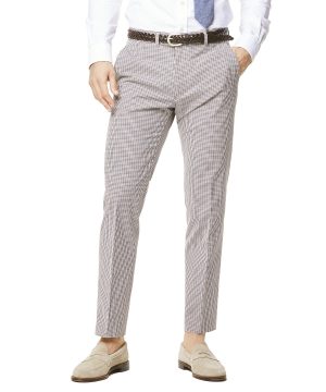 Red and Navy Cotton Check Sutton Suit Trouser Red and Navy Cotton Check Sutton Suit Trouser