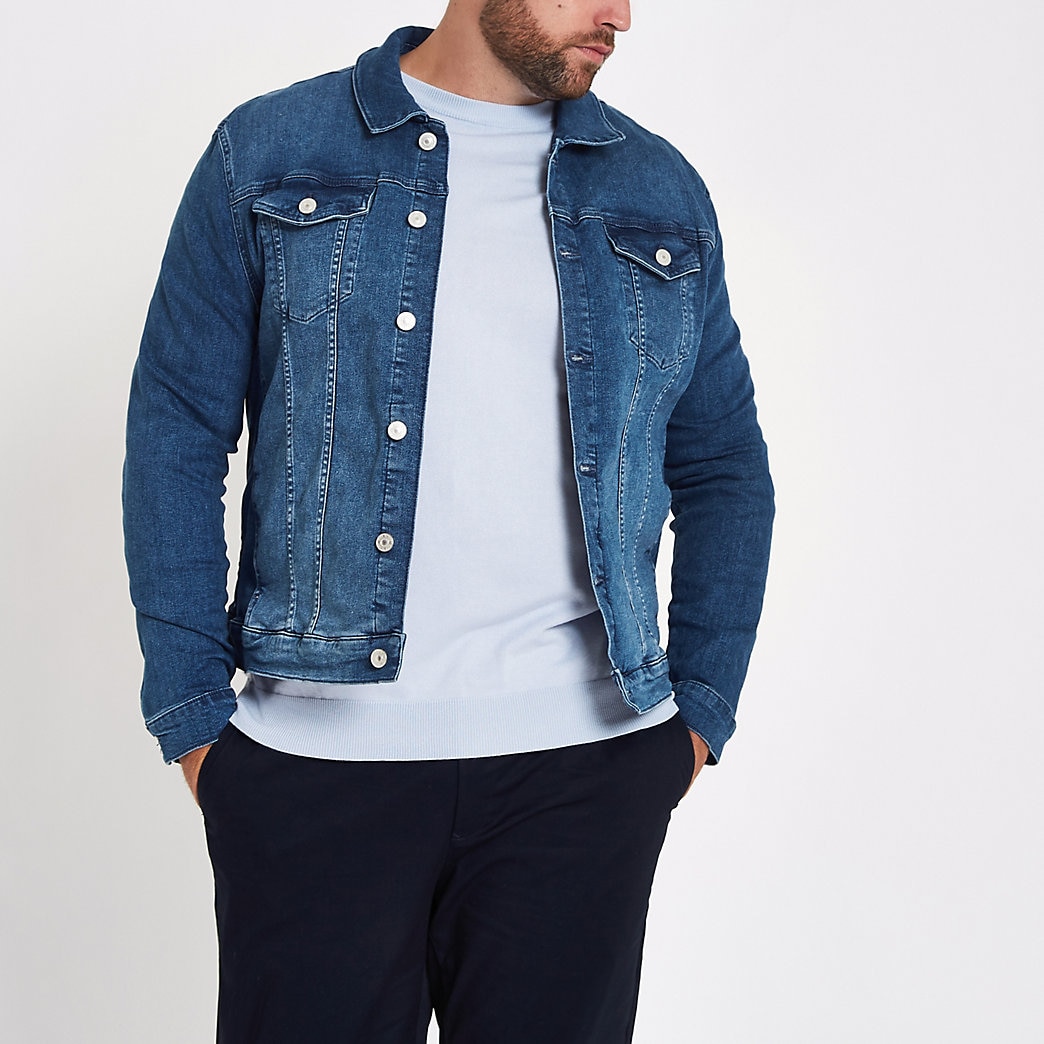 mens big and tall denim jacket
