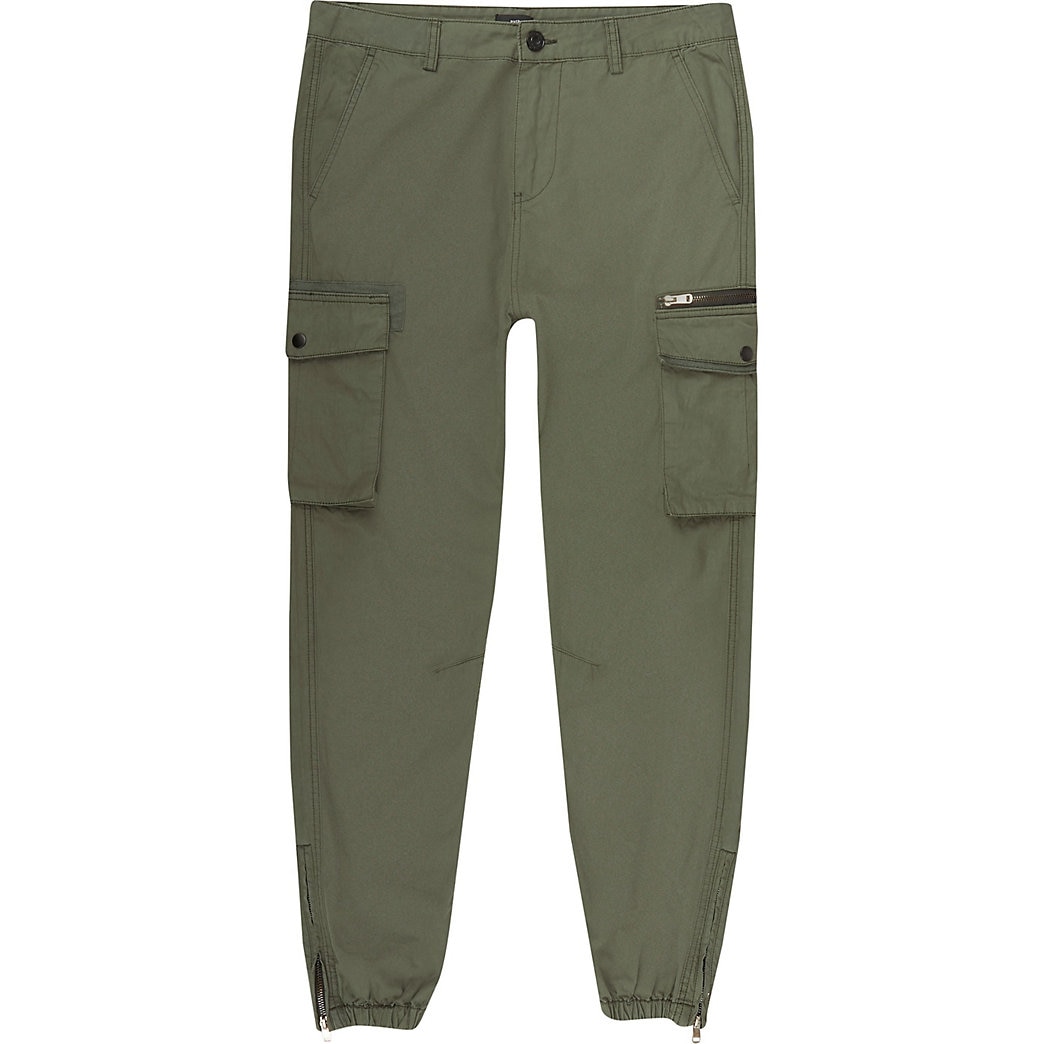 mens skinny fit cargo trousers