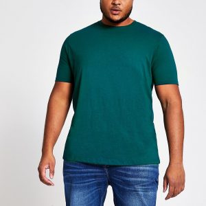 River Island Mens Big and Tall turquoise short sleeve T-shirt River Island Mens Big and Tall turquoise short sleeve T-shirt
