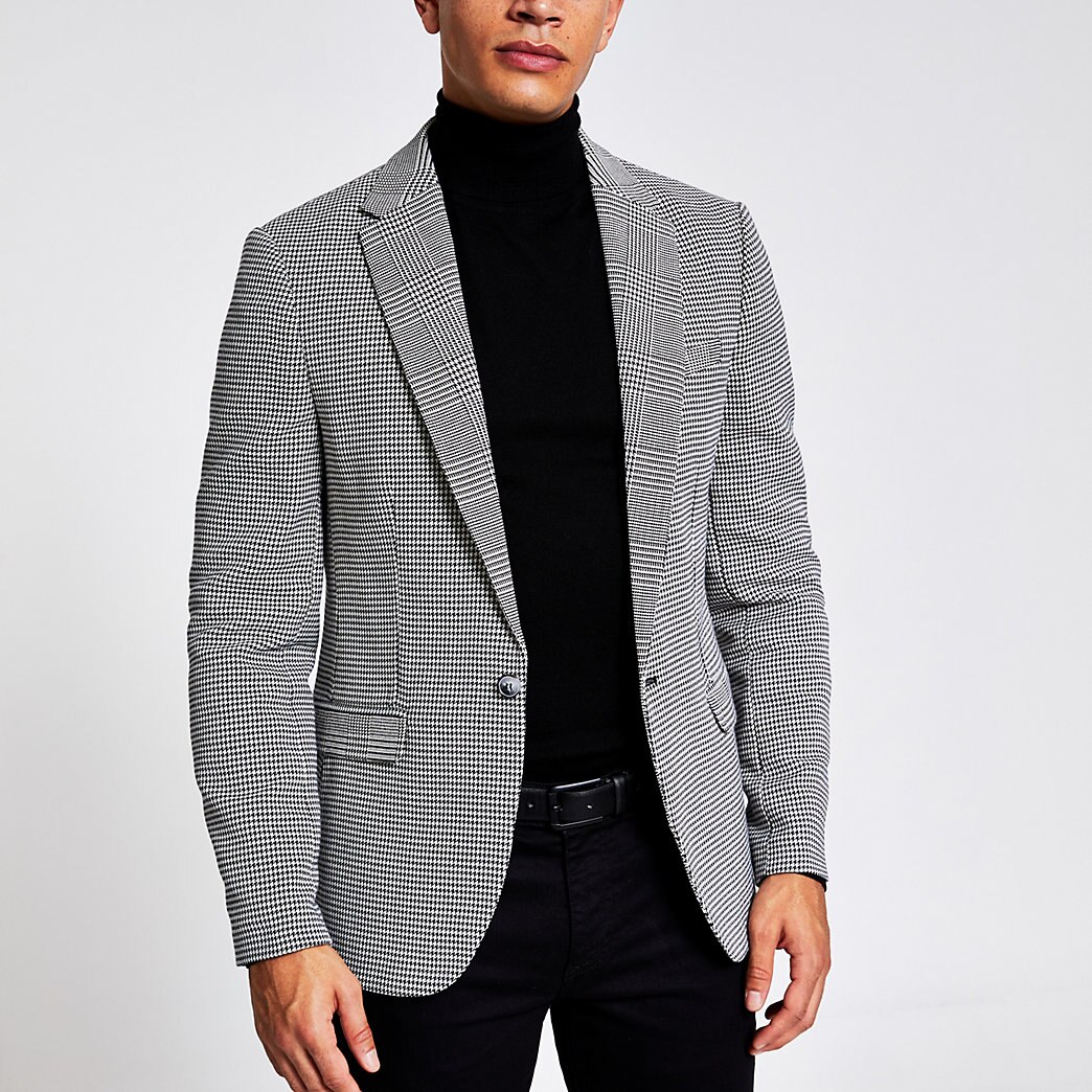 river island black blazer