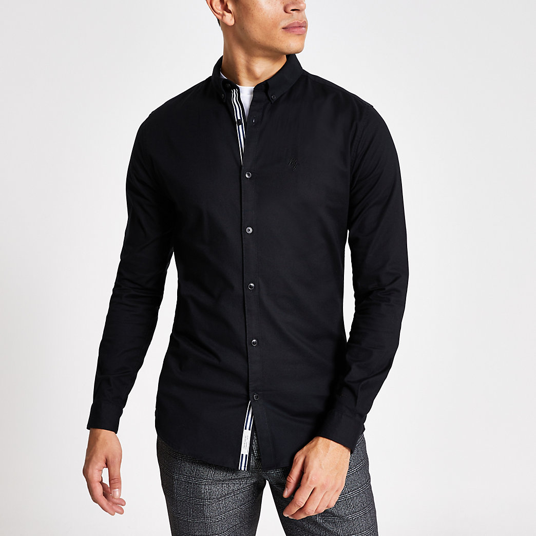muscle fit button down shirts