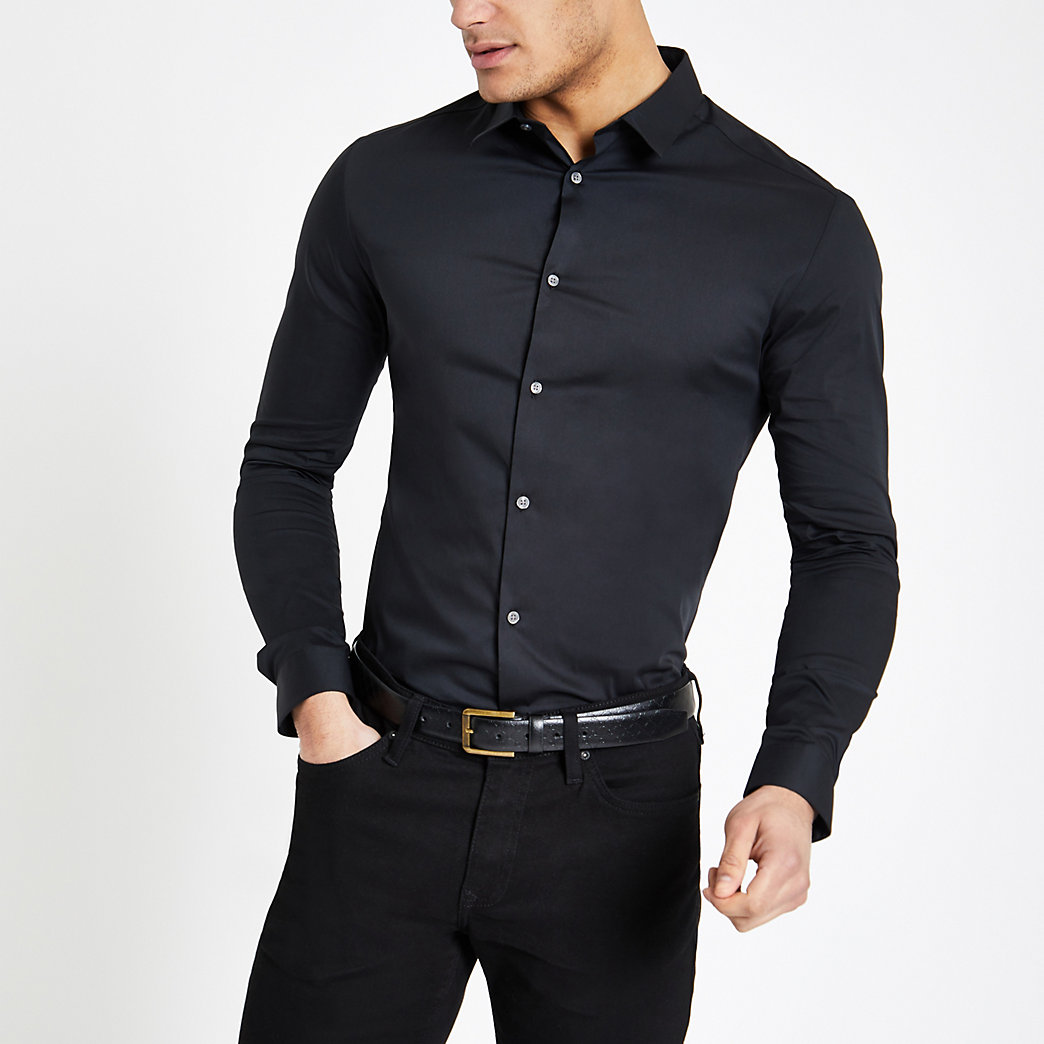 muscle fit shirts river island