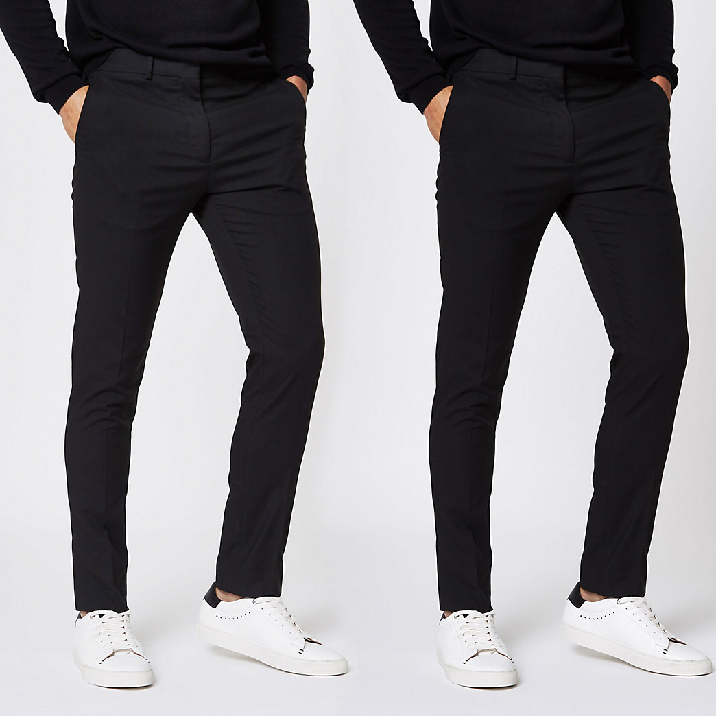 river island mens black jeans
