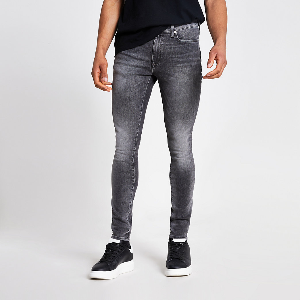 river island mens black jeans