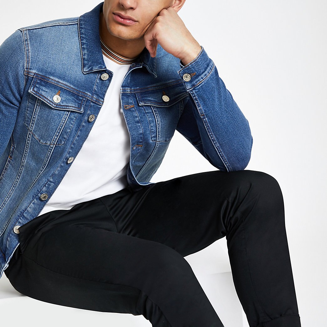river island denim jacket mens